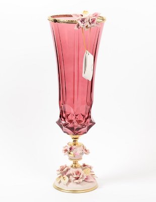 Rosaperla Цветы Розовая ваза для цветов 50 см Rosaperla Цветы Розовая ваза для цветов 50 см
