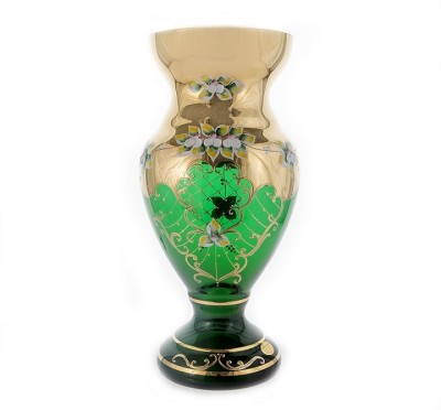 Зеленая Лепка Смальта ваза для цветов 35см Зеленая Лепка Смальта ваза для цветов 35см 