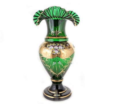 Зеленая Лепка Смальта ваза для цветов 40см Зеленая Лепка Смальта ваза для цветов 40см 