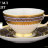 Falkenporzellan Diadem Violet Creme Gold набор 6 чашек 250мл с блюдцами для чая - 