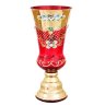 Красная Лепка Смальта ваза для цветов 30 см 13266