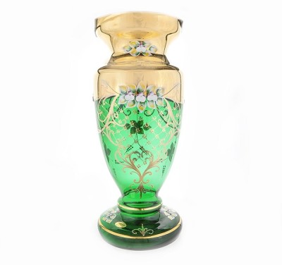 Зеленая Лепка Смальта ваза для цветов 40см Зеленая Лепка Смальта ваза для цветов 40см 