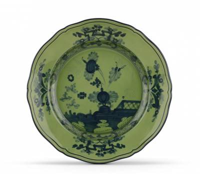 ​Тарелка 21 см Ginori «Malachite» — итальянский премиальный фарфор