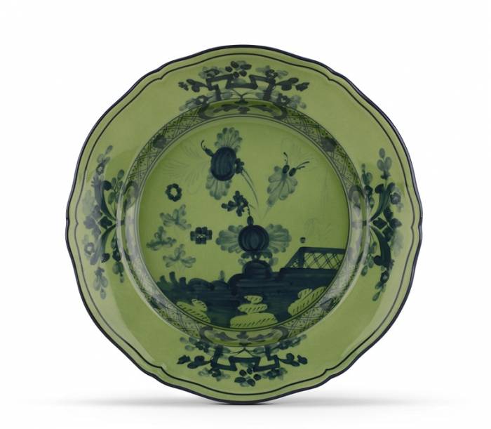 ​Тарелка 21 см Ginori «Malachite» — итальянский премиальный фарфор