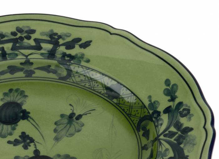 ​Тарелка 21 см Ginori «Malachite» — итальянский премиальный фарфор