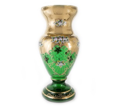 Зеленая Лепка Смальта ваза для цветов 43см Зеленая Лепка Смальта ваза для цветов 43см 