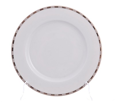 Thun - тарелки 25см 6штук Тхун Опал Платина набор тарелок 25см из 6ти штук