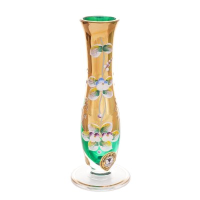 Зеленая Лепка Смальта ваза для цветов 18 см 13275 Зеленая Лепка Смальта ваза для цветов 18 см 13275