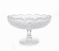 Хрусталь Снежинка Glasspo ваза для варенья 12 см