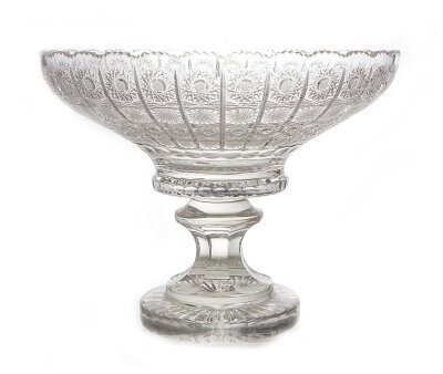Хрусталь Снежинка Glasspo ваза для фруктов 40 см на ножке "Хрусталь Снежинка Glasspo" ваза для фруктов 40см на ножке