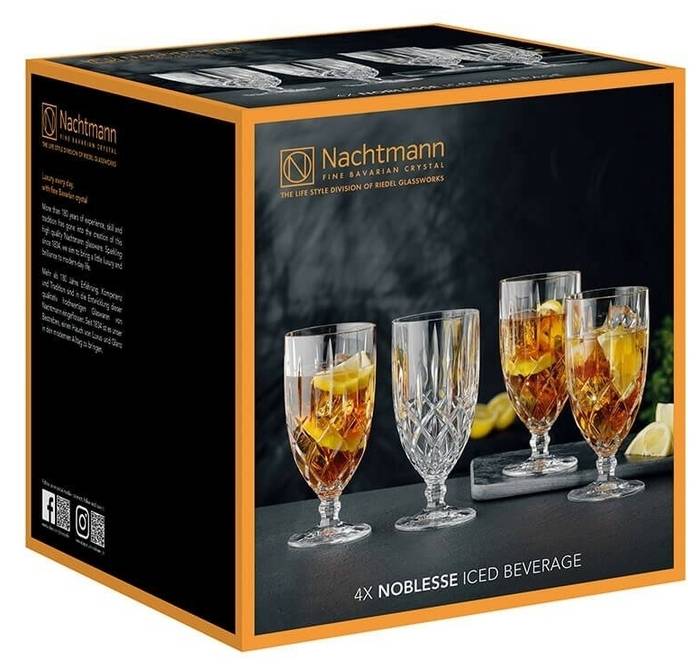 Германия Nachtmann "Noblesse" набор хрустальных бокалов 410мл 4шт