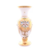 Белая Лепка Смальта ваза для цветов 30 см 27819