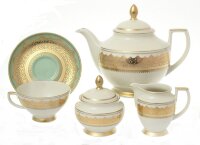 Falkenporzellan Agadir Seladon Gold чайный сервиз на 6 персон 15 предметов