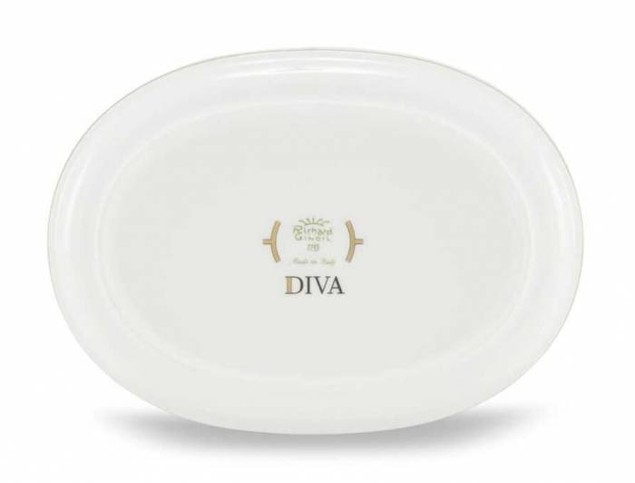 Ginori «Diva Verde» Блюдо овальное 21,5 см — итальянский премиальный фарфор