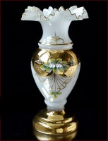 Белая Лепка Смальта ваза для цветов 31 см Веер