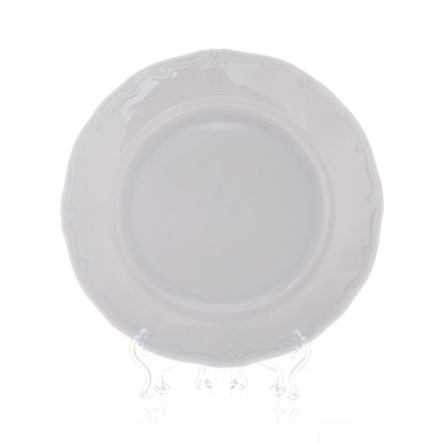 Белые без декора тарелки 6 шт 15см Веймар 0000 Недекорированный набор тарелок 15см 6 штук