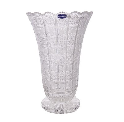 Хрусталь Снежинка Glasspo ваза для цветов 35см Хрусталь Снежинка Glasspo ваза для цветов 35см 