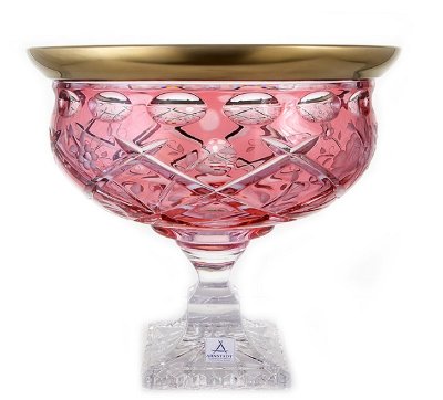 Арнштадт Light pink фруктовница 24см Арнштадт Sunrose Розовый ваза для фруктов 24см