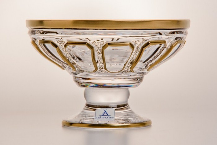 Германия Arnstadt Kristall "Antike Clear" ваза для конфет 13см