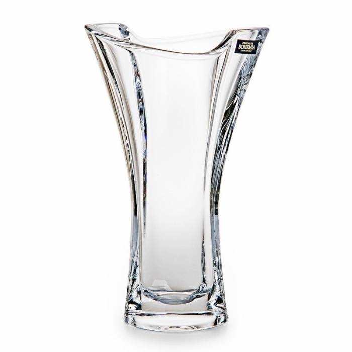Чехия Crystalite Bohemia "Смайл" ваза для цветов 25,5см 