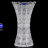 Хрусталь Снежинка Glasspo ваза для цветов 30см - 