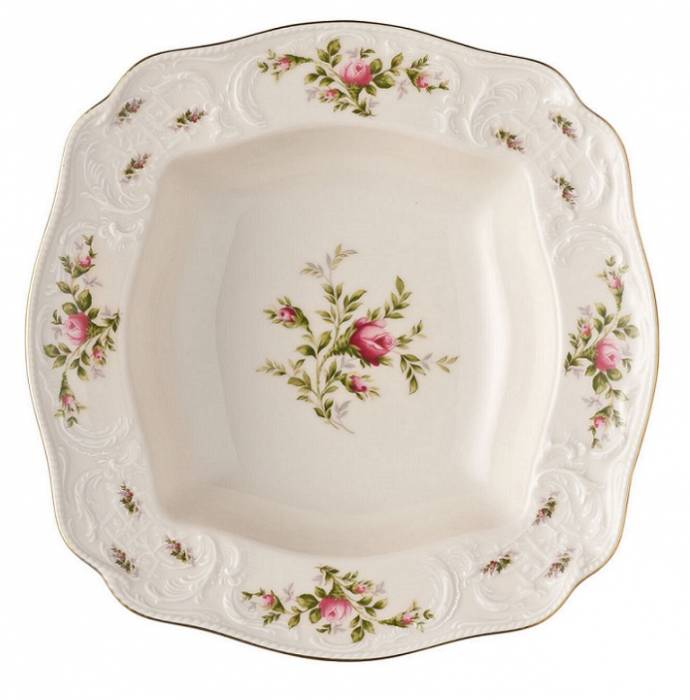 Rosenthal "Sanssouci Elfenbein Ramona" салатник квадратный 30см