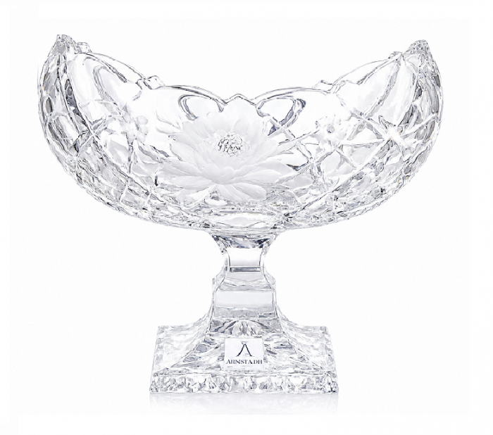 Германия Arnstadt Kristall "Rose" ладья 26см