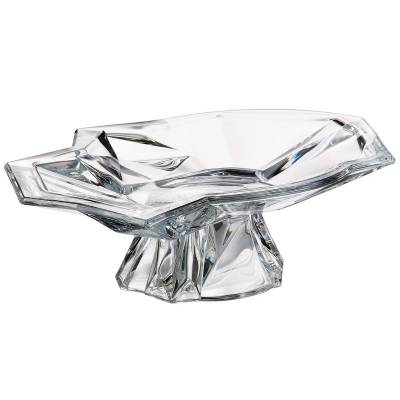 Чехия Crystalite Bohemia "Энигма" блюдо на ножке 35,5см