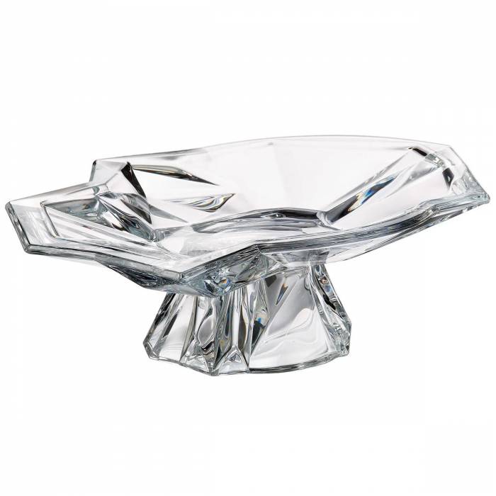 Чехия Crystalite Bohemia "Энигма" блюдо на ножке 35,5см