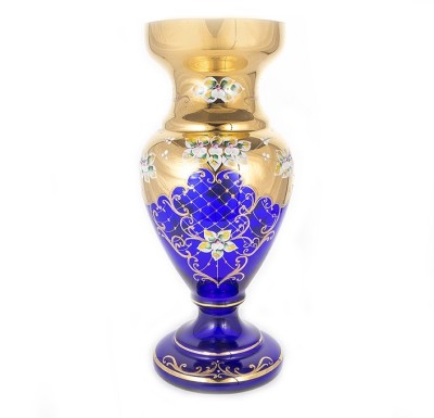Синяя Лепка Смальта ваза для цветов 43см Синяя Лепка Смальта ваза для цветов 43см