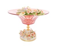  Rosaperla Цветы Розовая сетка ваза для фруктов 