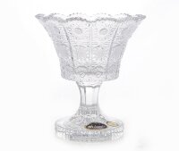 Хрусталь Снежинка Glasspo ваза для варенья 12см 06493