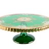 Зеленая Лепка Смальта тортница на 32 см диаметр