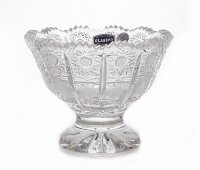 Хрусталь Снежинка Glasspo ваза для варенья 12см 06478