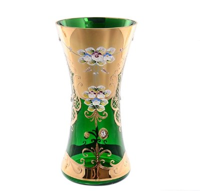 Зеленая Лепка Смальта ваза для цветов 30 см высота Зеленая Лепка Смальта ваза для цветов 30 см высота