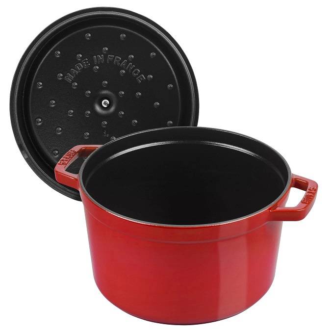 Staub "Эмалированный чугун" Красная кастрюля - кокот 30x24x18см