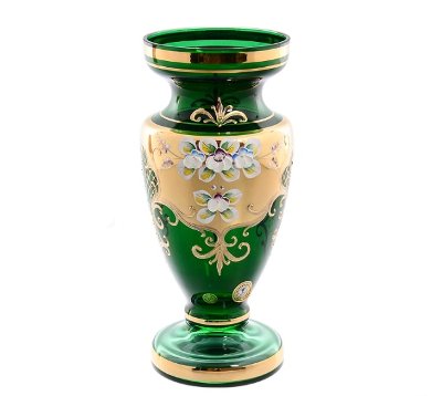Зеленая Лепка Смальта ваза для цветов 26см  19013 Зеленая Лепка Смальта ваза для цветов 26см  19013