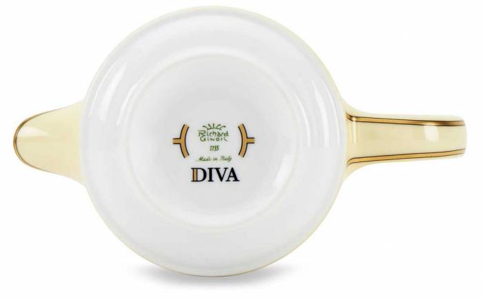 Ginori «Diva Giallo» Чайник заварочный 500 мл — итальянский премиальный фарфор