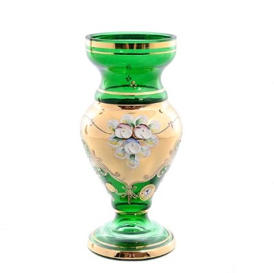 лепка смальта зеленая цветочница 22 см Зеленая Лепка Смальта ваза для цветов 22 см