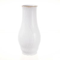 Бернадот Белый с Золотой отводкой ваза 19 см