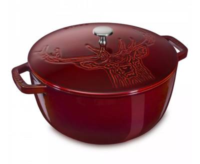 Staub &quot;Эмалированный чугун&quot; Кастрюля - кокот Олень 26см 4,9л