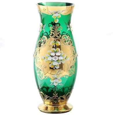 Зеленая Лепка Смальта ваза для цветов 40см E-V 29847 Зеленая Лепка Смальта ваза для цветов 40см E-V 29847