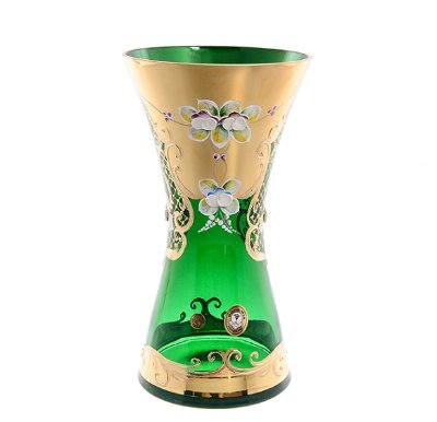 цветочница зеленая лепка смальта 26 см Зеленая Лепка Смальта ваза для цветов 26 см