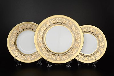 Империал Крем Голд - набор тарелок Falken Porzellan Imperial Creme Gold набор тарелок 18 предметов
