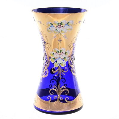 Синяя Лепка Смальта ваза для цветов 30см Синяя Лепка Смальта ваза для цветов 30см E-S 12004