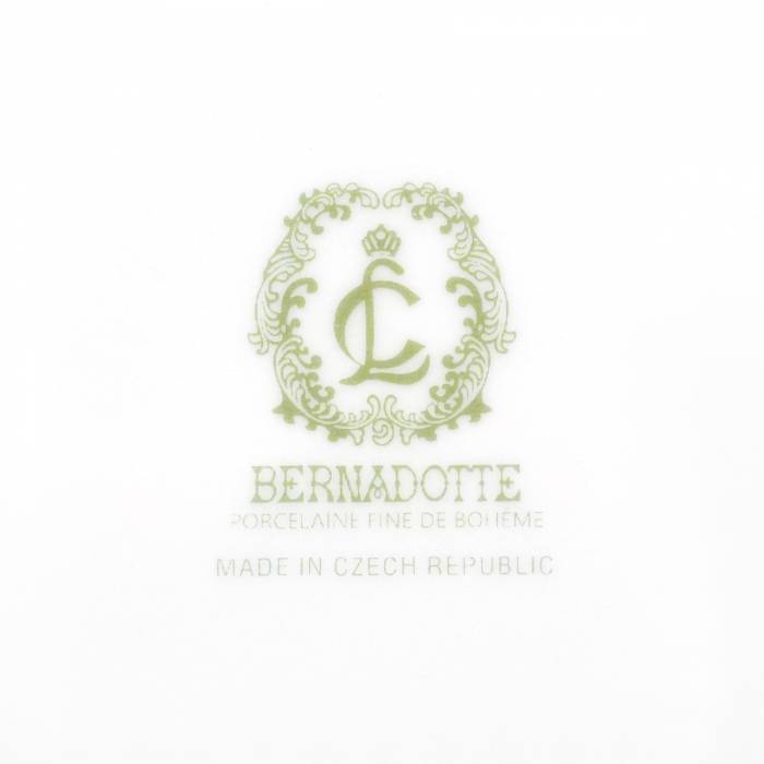 Масленка 250гр Bernadotte ( Бернадот ) "Роза Серая Платина" — чешский фарфор