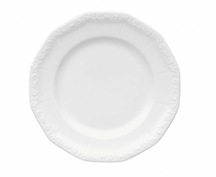 Тарелка 19 см Rosenthal "White Maria" — премиальный немецкий фарфор 