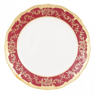 Красный Ювел набор тарелок 6 шт 19см Веймар Ювел Красный набор тарелок 19см 6 штук