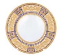 Falkenporzellan Diadem Blue Creme Gold набор тарелок 23см закусочных 6 штук
