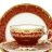 Красный Ювел десертный набор 210мл - Веймар Ювел Красный набор десертный 6 чашек 210мл, 6 блюдец и 6 тарелок 17см в подарочной упаковке